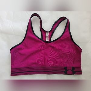 Under Armour Women’s Pink Athletic Sports Bra Size Large